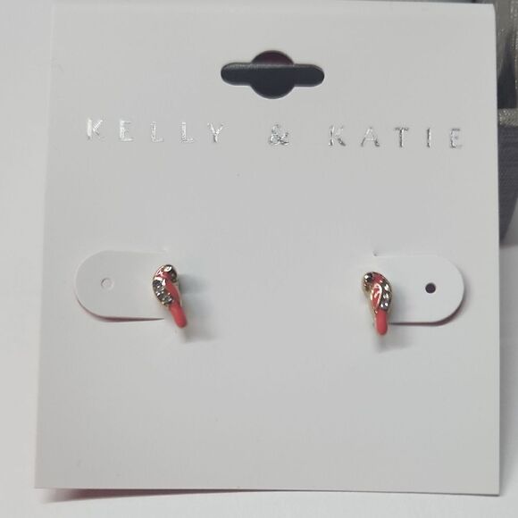 Kelly & Katie Gold Tone Enamel Bird Earrings - Picture 1 of 1